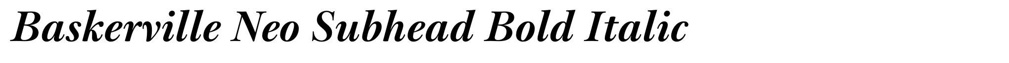Baskerville Neo Subhead Bold Italic image